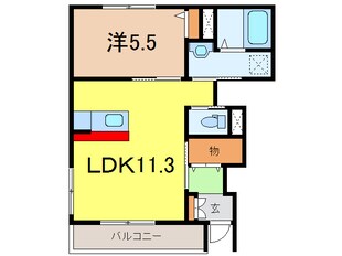 エバーハイツ吉田の物件間取画像